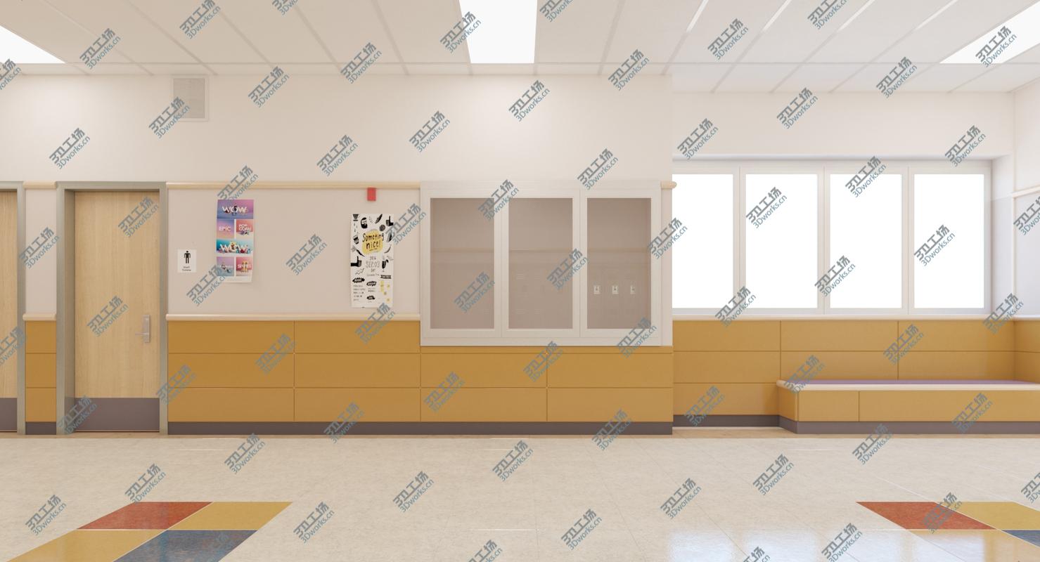 images/goods_img/202104094/3D model Photorealistic School Hallway Locker Room/5.jpg
